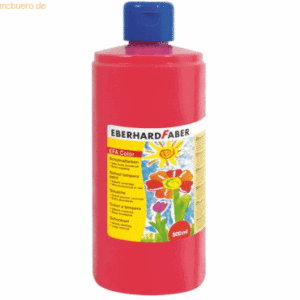 Eberhard Faber Schulmalfarbe Efacolor Tempera 500ml geraniumrot