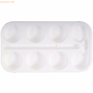 3 x Eberhard Faber Farbkasten 44 mm leer für 8 Farbtabletten weiß