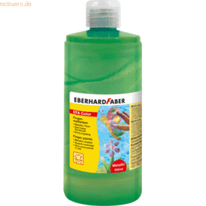 Eberhard Faber Fingerfarbe Flasche 500ml pearl-grün