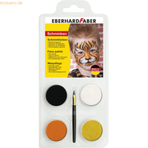 5 x Eberhard Faber Schminkset 4 Farben Tiger