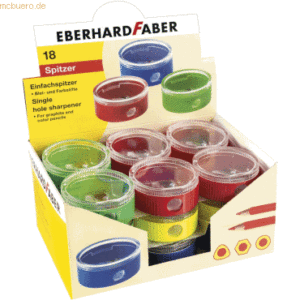 18 x Eberhard Faber Spitzdose 8mm farbig sortiert