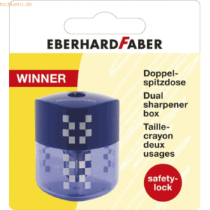 5 x Eberhard Faber Doppelspitzdose 8/10mm rot Blisterkarte