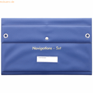 Ecobra Navigations-Bestecktasche leer blau