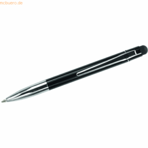 Ecobra Kugelschreiber-Touch Pen 2 in 1 schwarz Serie Tarent