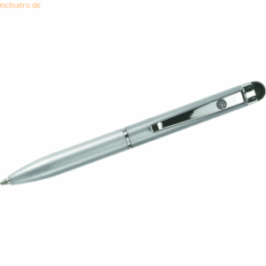 Ecobra Kugelschreiber-Touch Pen 2 in 1 Mini silber Serie Tarent