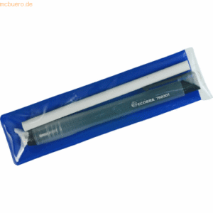 Ecobra Radierstift Set Stift transparent/schwarz + Ersatzmine