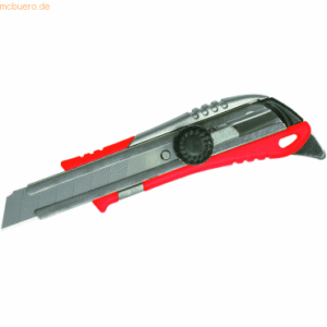 Ecobra Cutter-Teppichmesser Metall/Kunststoff 18mm rot
