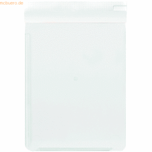 Ecobra Schreibplatte A4 Kunststoff weiß mit Kante