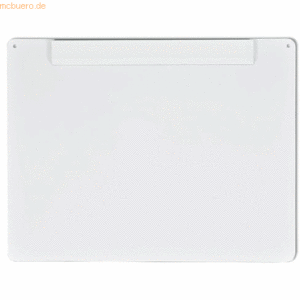 Ecobra Schreibplatte A3 PS Klemme an langer Seite weiß