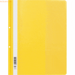 25 x Elba Sichthefter A4+ Abheftlochung + Innentasche gelb