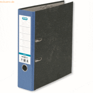 Elba Ordner smart Wolkenmarmor A4 80mm blau