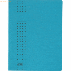 25 x Elba Sammelmappe chic Karton blau