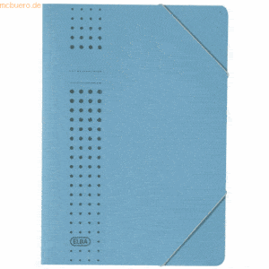 Elba Eckspanner chic A4 Karton (RC) 450 g/qm blau
