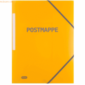 20 x Oxford Eckspannermappe 'Postmappe' A4+ PP transluzent gelb
