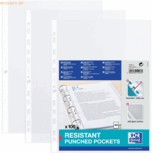 Oxford Prospekthülle A4 standard PP transparent 90my VE=100 Stück