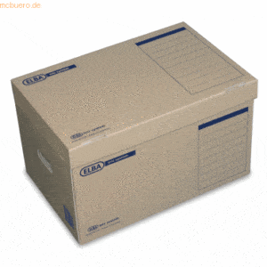 10 x Elba Archiv-Box -Schachtel tric system 520x317x350mm Wellpappe na