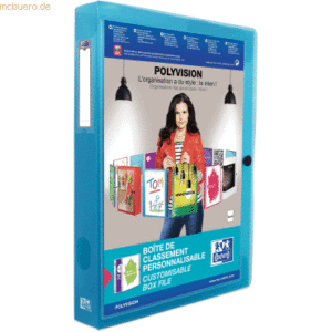 Oxford Dokumentenbox polyvision A4 PP 40mm blau