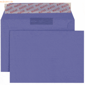 Elco Briefumschläge Color violett Haftklebung 100 g/qm VE=250 Stück