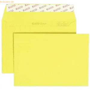 Elco Briefumschläge Color intensiv-gelb Haftklebung 100 g/qm VE=250 St