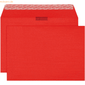 Elco Briefumschläge Color intensiv-rot Haftklebung 100 g/qm VE=200 Stü