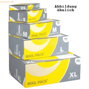 20 x Elco Versandfaltschachtel Mail-Pack XL 460x335x175mm grau/gelb