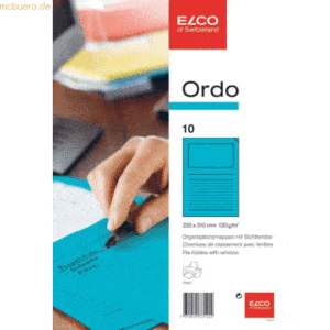 10 x Elco Organisationsmappe Ordo classico Papier A4 220x310 mm intens