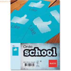 10 x Elco Organisationsmappe Ordo school Like Papier A4 220x310 mm int