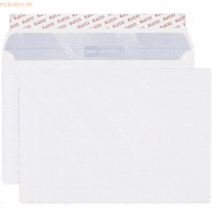 20 x Elco Briefumschläge B5 hochweiß Haftklebung mit Innendruck Papier