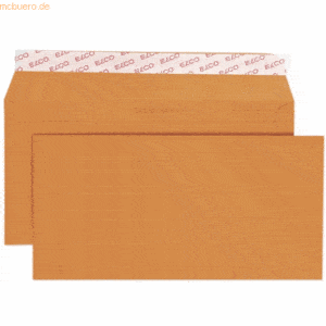 10 x Elco Briefumschläge Color C5/6 orange Haftklebung Papier 100 g/qm