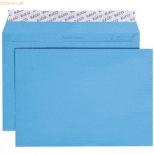 10 x Elco Briefumschläge Color C5 intenisv blau Haftklebung Papier 100