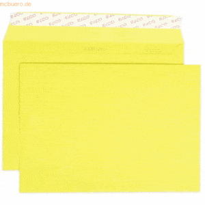 10 x Elco Briefumschläge Color C5 intensiv gelb Haftklebung Papier 100