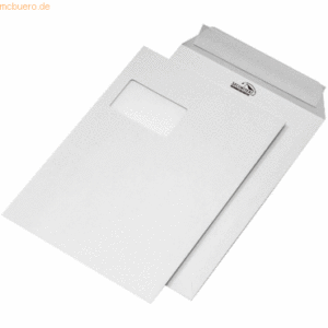 Elepa Versandtaschen Securitex C4 mit Fenster 130g/qm haftklebend weiß