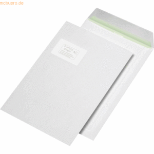 Elepa Versandtaschen Envirelope C4 mit Fenster 90g/qm haftklebend weiß