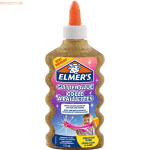 6 x Elmers Glitzerkleber gold VE=177 ml