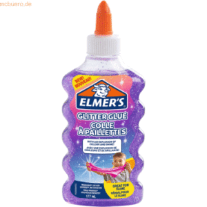 6 x Elmers Glitzerkleber violett VE=177 ml