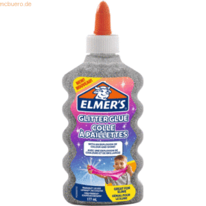 6 x Elmers Glitzerkleber silber VE=177 ml