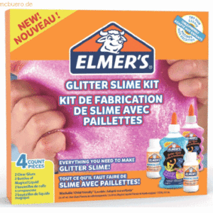 4 x Elmers Glitzer-Kleber-Set 4-teilig blau/lila