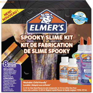 Elmers Glitzer-Kleber Slime Kit Spooky 8-teilig grün/lila