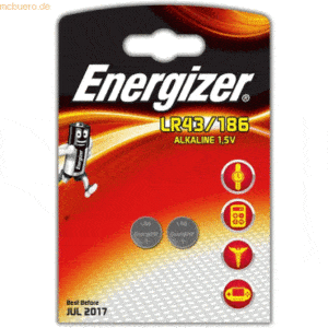 Energizer Knopfzelle LR43/186 VE=2 Stück