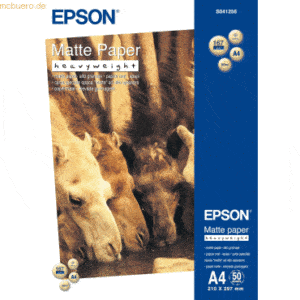 Epson Inkjet-Papier Matt-Heavyweight A4 167g/qm beschichtet VE=50 Blat