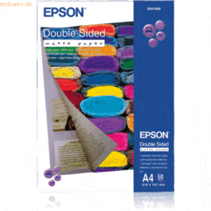 Epson Inkjetpapier S041569 Double-Sided A4 178g/qm weiß matt VE=50 Bla