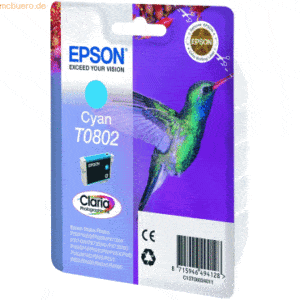 Epson Tintenpatrone Epson Stylus Photo 1400 T0802 cyan