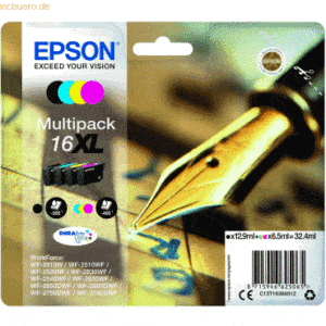 Epson Tintenpatrone Epson Mutlipack 16XL schwarz/cyan/magenta/yellow