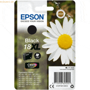Epson Tintenpatrone Epson T1811 schwarz