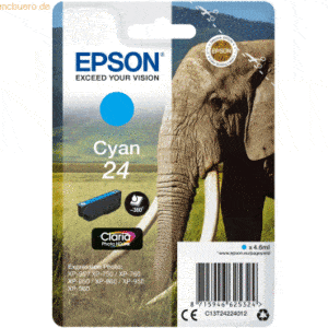 Epson Tintenpatrone Epson T2422 cyan