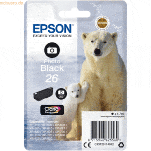 Epson Tintenpatrone Epson T2611 Photo schwarz