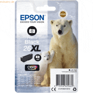 Epson Tintenpatrone Epson T2631 Photo schwarz