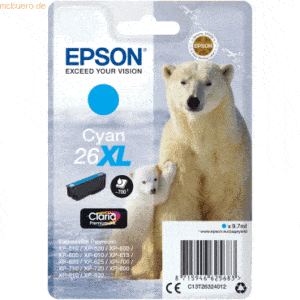 Epson Tintenpatrone Epson T2632 cyan