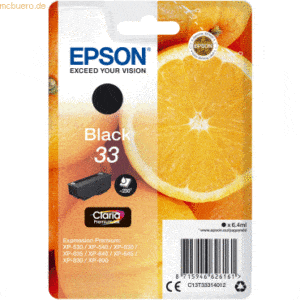 Epson Tintenpatrone Epson T3331 schwarz