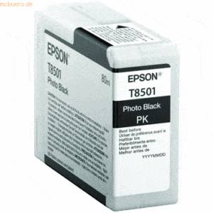 Epson Tintenpatrone Epson Surecolor SC-S 70600 T8501 Photo schwarz